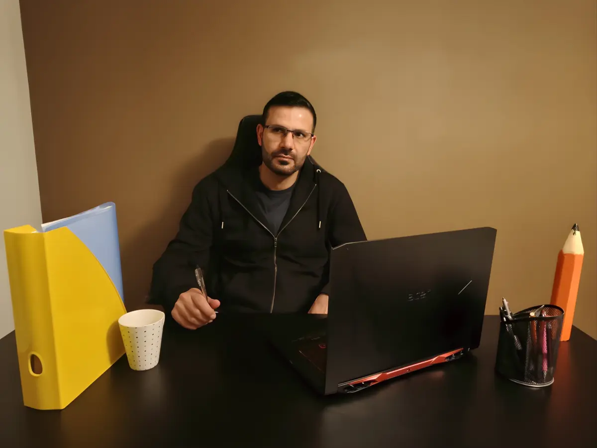 A developer at work